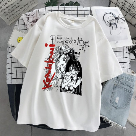 This tees captures the magic of Anime. If you're looking for more Anime merch, we have it all! Check out our anime merch now—free shipping!