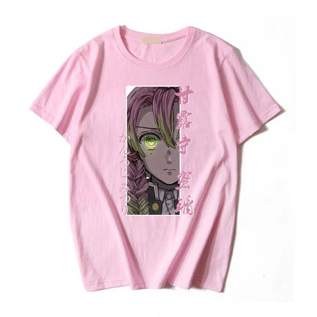 This tee captures the magic of Mitsuri Kanroji. If you're looking for more Demon Slayer merch, we have it all! Check out our anime merch now—free shipping!