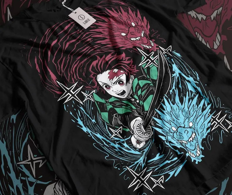 Here at Everythinganimee we have only the best anime merch! Free Global Shipping.
Embrace the power and mystique of Tanjiro Kamado with this stunning Demon Slayer T-shirt.