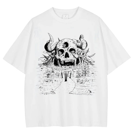 Its not over yet until you get our Black Clover Demon Skull Emblem Tee | Here at Everythinganimee we have the worlds best anime merch | Free Global Shipping