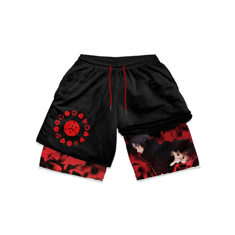 Featuring Itachi's Sharingan and crows, these shorts reflect his formidable mystique. | If you are looking for more Naruto Merch, We have it all! | Check out all our Anime Merch now.