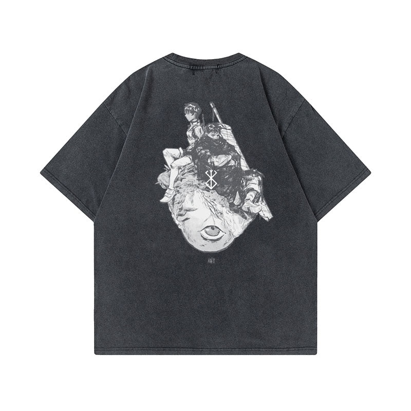 This tee captures the magic of Guts. If you're looking for more Berserk merch, we have it all! Check out our anime merch now—free shipping!