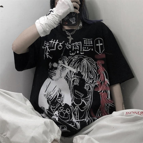 This tees captures the magic of Anime. If you're looking for more Anime merch, we have it all! Check out our anime merch now—free shipping!