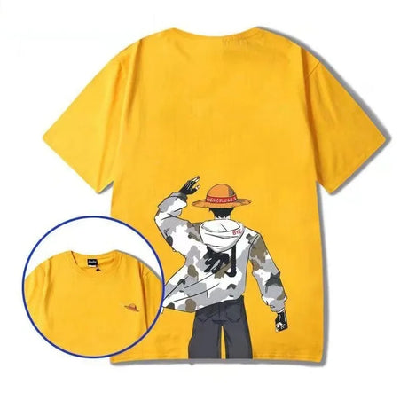 This tee captures the magic of Monkey D. Luffy. If you're looking for more One Piece merch, we have it all! Check out our anime merch now—free shipping!