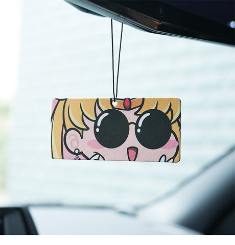 Sailor Moon Car Pendant Fragrant Pendant Aromatherapy Water Card Kawaii Car Decoration Anime Figure Toy Gifts, everythinganimee