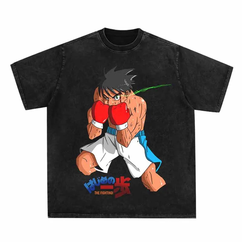 This tees captures the magic of Hajime no Ippo. If you're looking for more Hajime no Ippo merch, we have it all! Check out our anime merch now—free shipping!