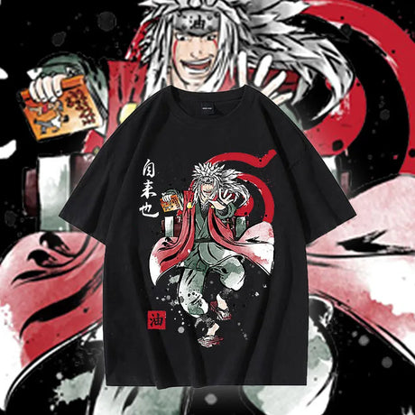 This shirt embodies the spirit of adventure of Jiraiya , in the world of Naruto. If you are looking for more Naruto  Merch, We have it all!| Check out all our Anime Merch now! 