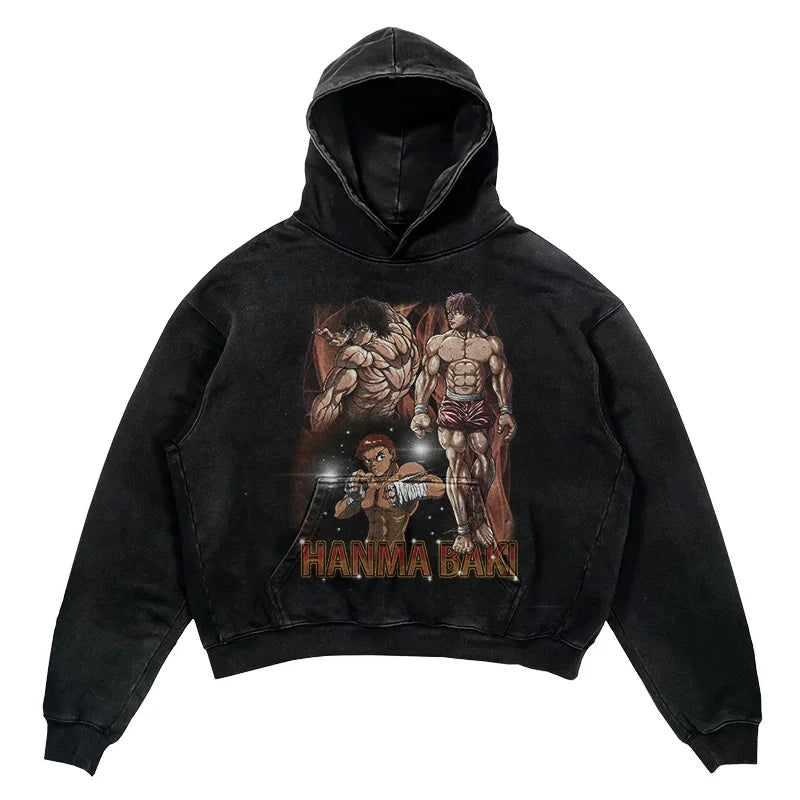 This Hoodie celebrates the beloved Baki Series, ideal for both Autumn & Winter. | If you are looking for more Baki Merch, We have it all! | Check out all our Anime Merch now!