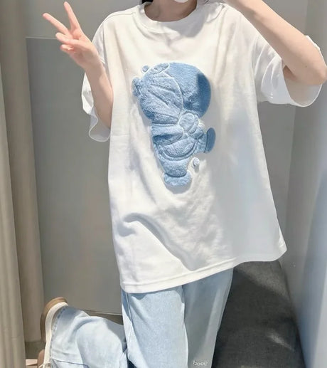 This tee captures the magic of Doraemon. If you're looking for more Doraemon merch, we have it all! Check out our anime merch now—free shipping!