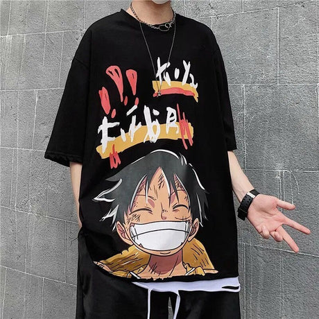 This tee captures the magic of Monkey D. Luffy. If you're looking for more One Piece merch, we have it all! Check out our anime merch now—free shipping!