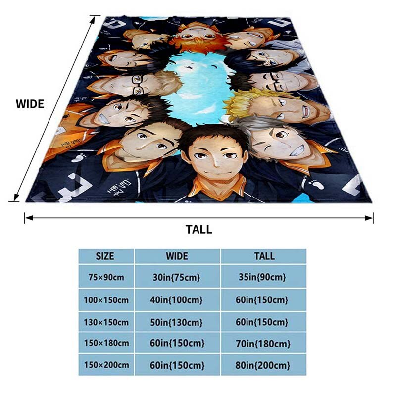 Haikyuu Coral Fleece Plush Blankets