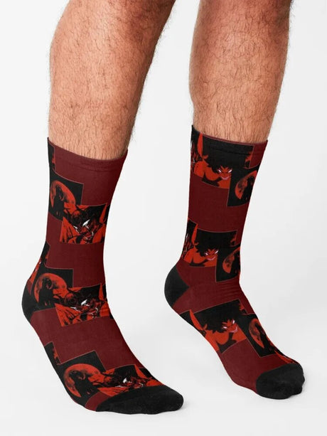 These socks capture the essence of the Devilman Crybaby theme in Akira. If you are looking for Devilman Crybaby Merch, We have it all! | check out all our Anime Merch now! 