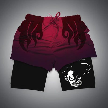 Upgrade not only your style but your workout with our amazing new Luffy One Piece 2 in 1 Shorts | At Everythinganimee we have the best anime merch in the world! Free Global Shipping