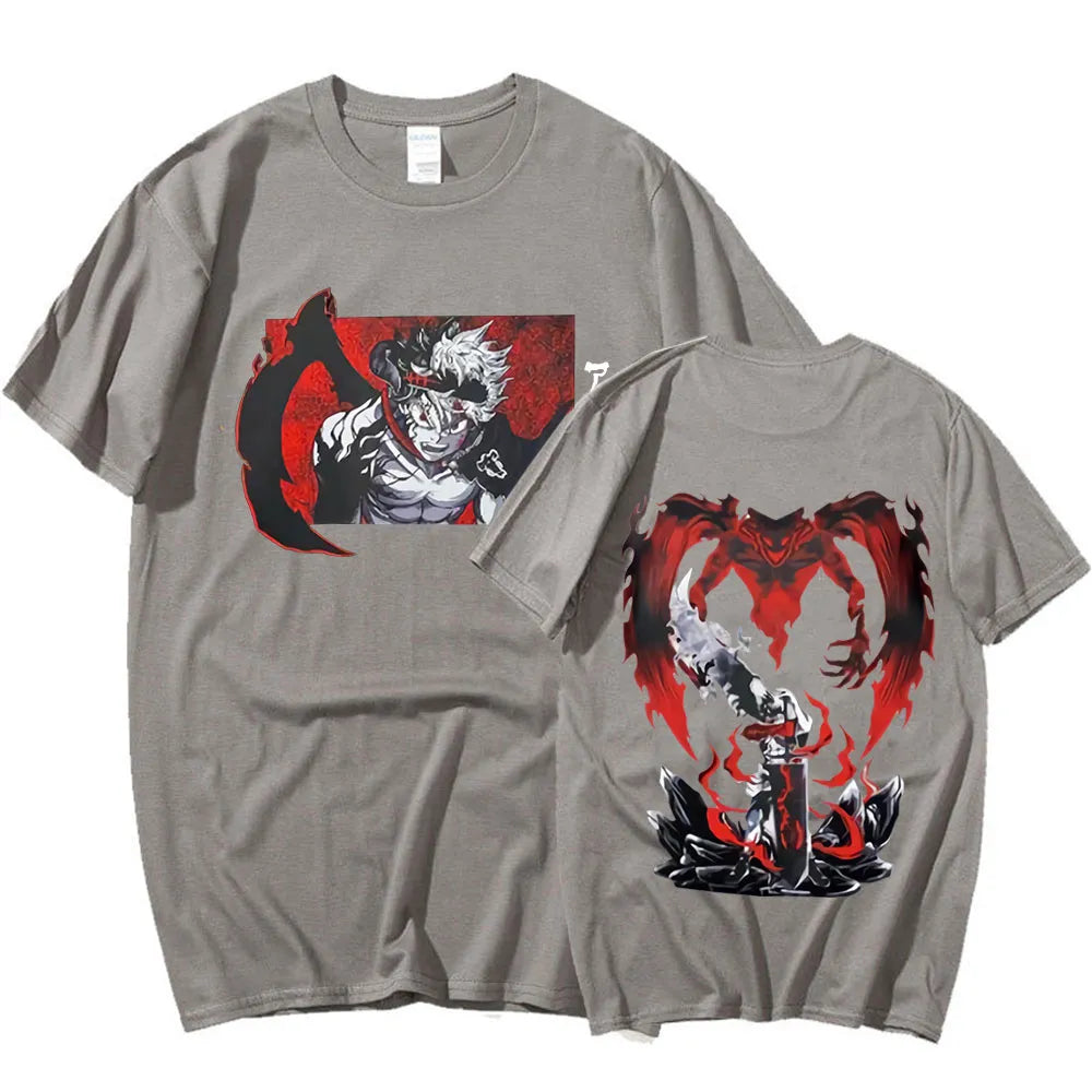 This shirt captures the magic of Asta. If you're looking for more Black Clover merch, we have it all! Check out our anime merch now—free shipping!