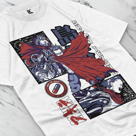 Here at Everythinganimee we have the best anime shirts in the world.
Embrace the raw power of Tetsuo Shima with this striking tee inspired by the iconic Akira. Showcasing Tetsuo's transformation with bold colors and intense graphics, this shirt captures the chaotic energy that defines the character.
