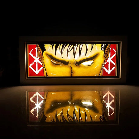 This LED light box is a powerful homage to the indomitable warrior, Guts. | If you are looking for Berserk Merch, We have it all! | check out all our Anime Merch now!