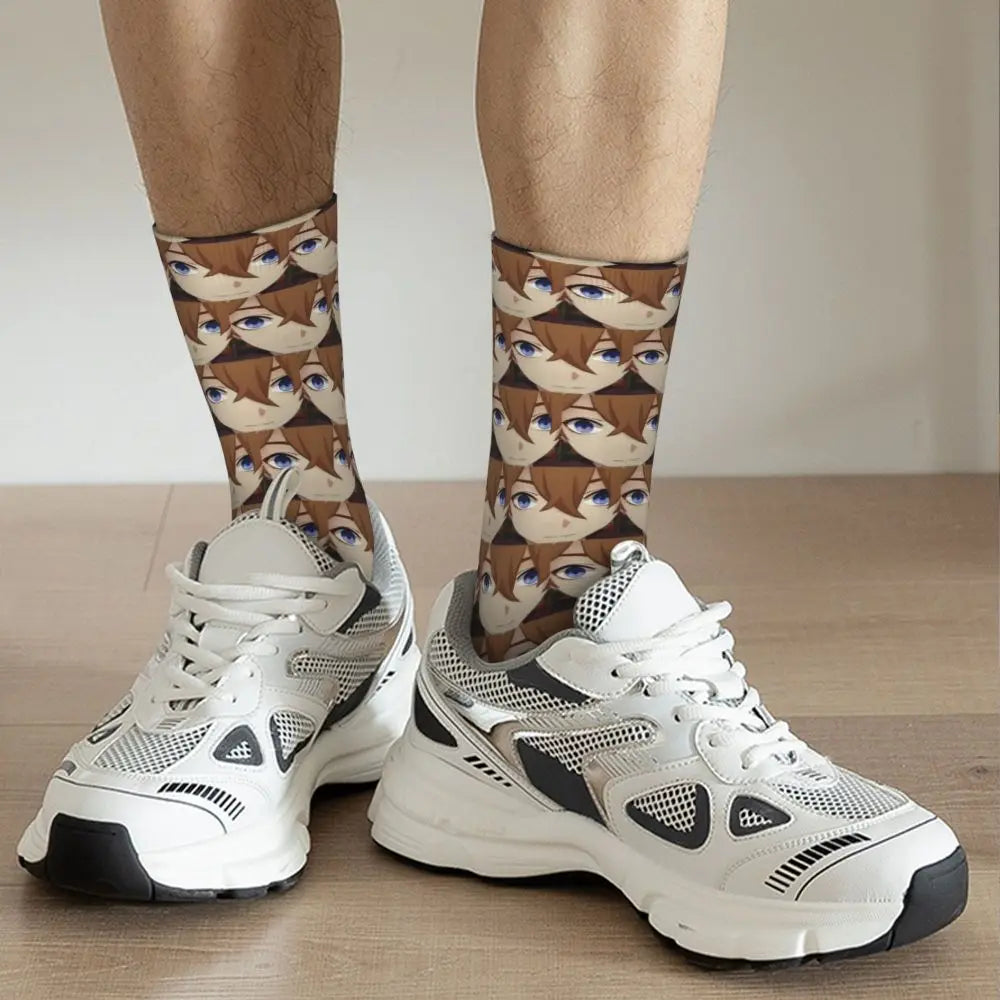 Collect them all! Stay comfy and look cool with our new Tartiglia socks! | If you are looking for more Genshin Impact merch, We have it all! | Check out all our Anime Merch now!