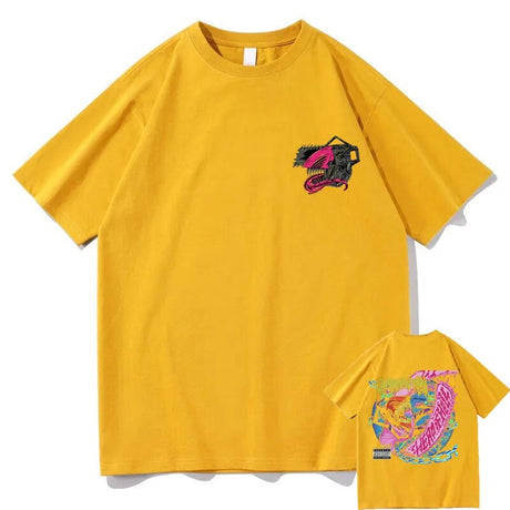 This shirt embodies the spirit of adventure in the world of Chainsaw Man. If you are looking for more Chainsaw Man, We have it all!| Check out all our Anime Merch now!