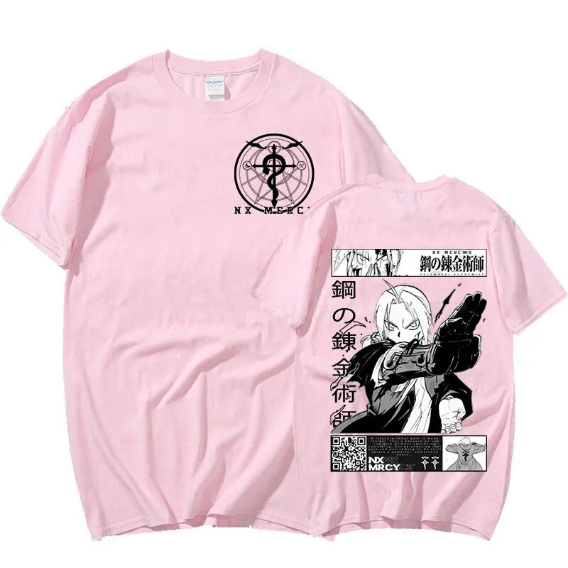 This shirt embodies the spirit of adventure in the world of Fullmetal. If you are looking for more Fullmetal  Merch, We have it all!| Check out all our Anime Merch now!