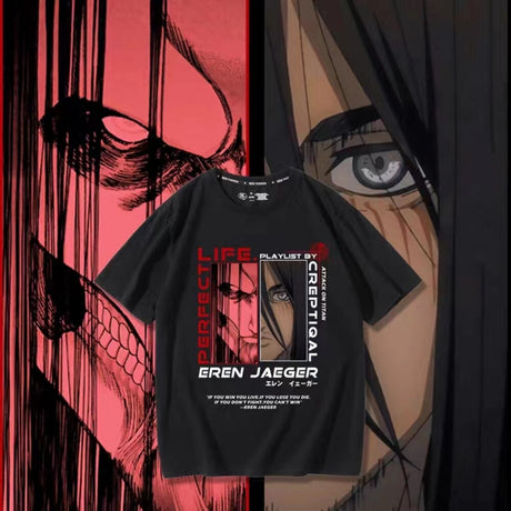 Eren Jaeger Attack on Titan Manga Graphic T-Shirt