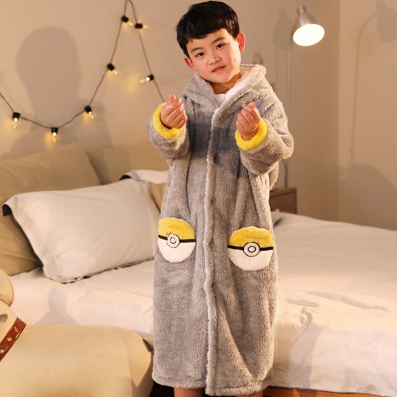 Pokemon Pikachu Cozy Coral Velvet Nightgown