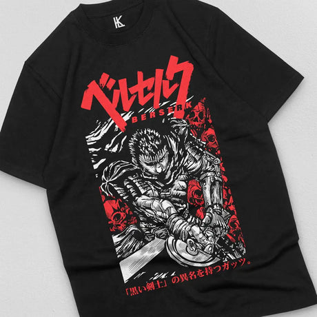 Immerse yourself in this striking Guts Tee, perfect for anime fans. Looking for more Berserk  merch? Explore our full collection of anime merch now!