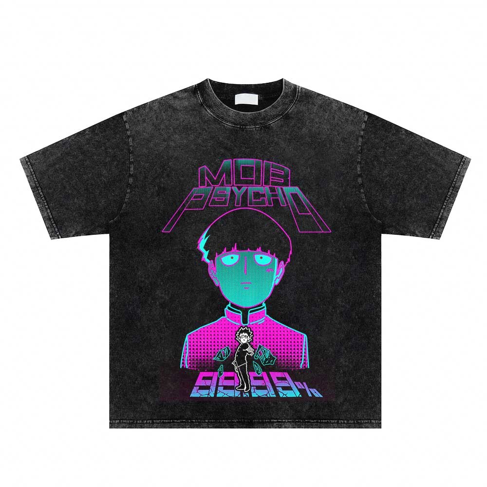 Mob Psycho 100 washed style shirts