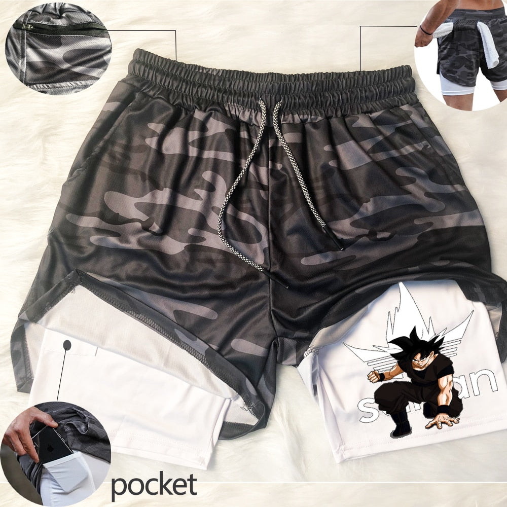 Dragon Ball Z 2 in 1 Sports Shorts