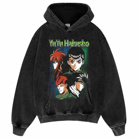 This Hoodie celebrates the beloved YuYu series, ideal for both Autumn & Winter. | If you are looking for more YuYu Hakusho Merch, We have it all! | Check out all our Anime Merch now!