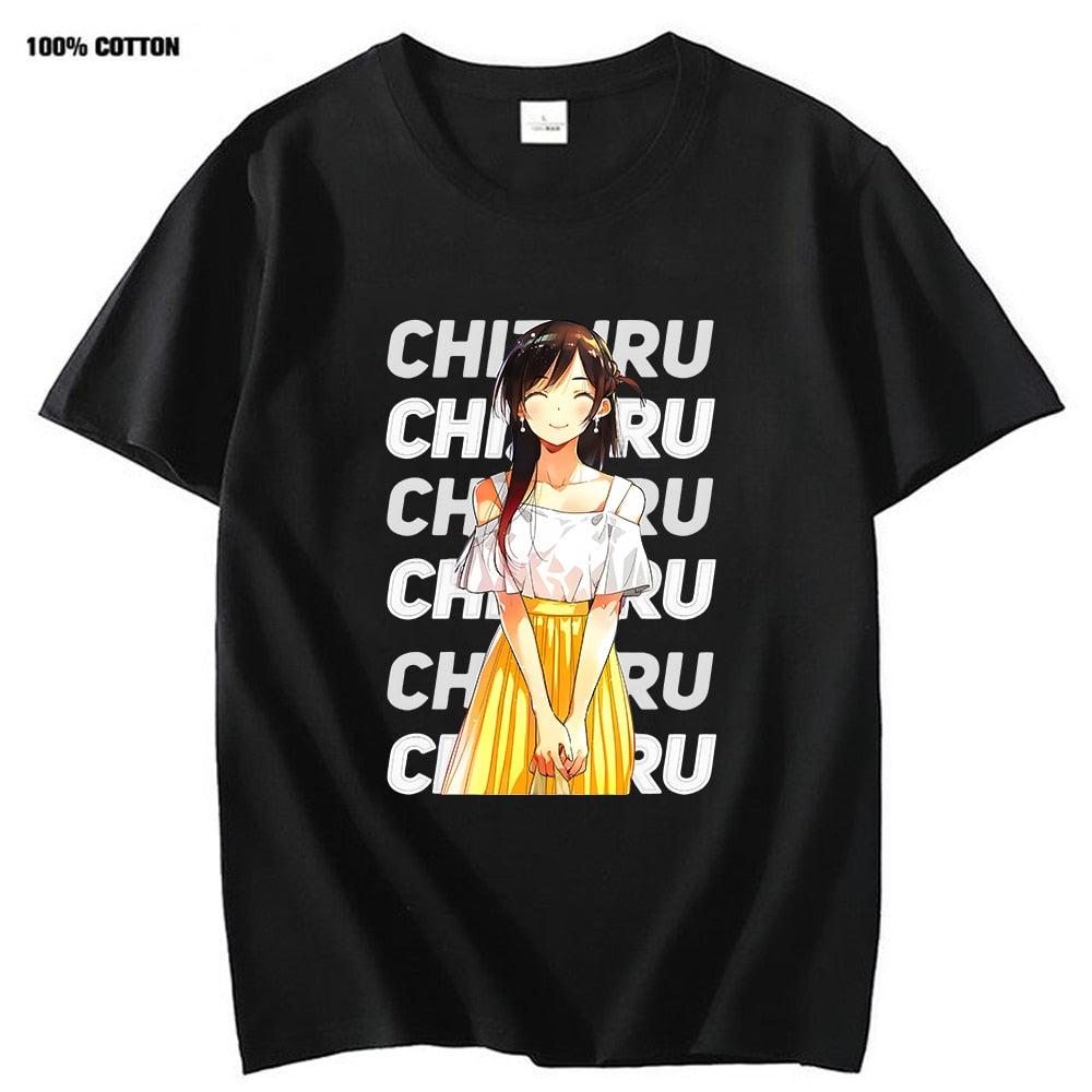 This tee captures the magic of Chizuru. If you're looking for more Rent-A-Girlfriend merch, we have it all! Check out our anime merch now—free shipping!