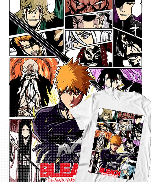 This tee captures the magic of Battle Montage. If you're looking for more Battle merch, we have it all! Check out our anime merch now—free shipping!