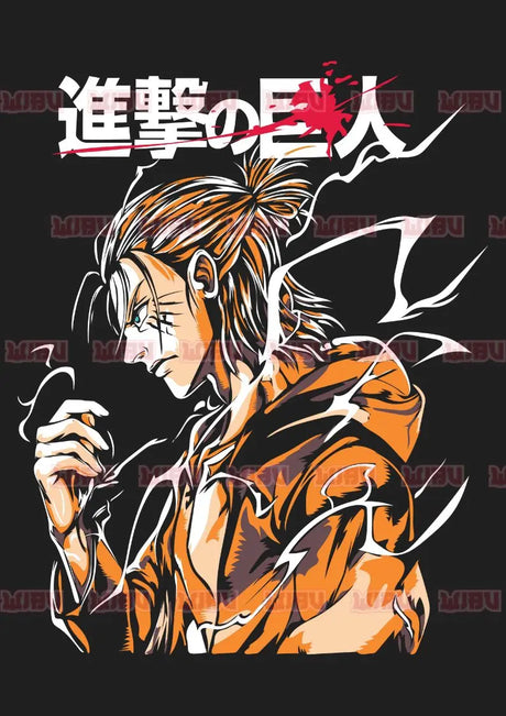 Immerse yourself in this striking Eren Tee, perfect for anime fans. Looking for more Attack On Titan merch? Explore our full collection of anime merch now!