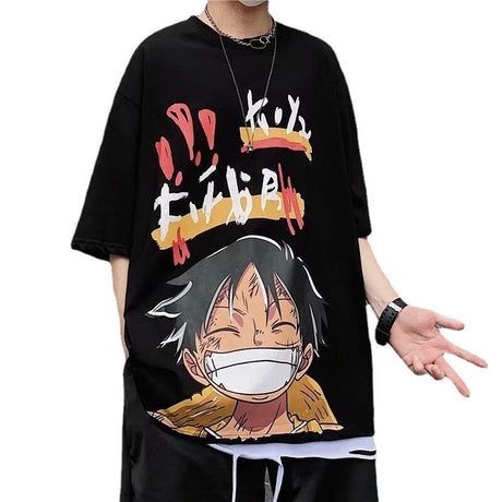 This tee captures the magic of Monkey D. Luffy. If you're looking for more One Piece merch, we have it all! Check out our anime merch now—free shipping!