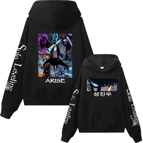 Upgrade your wardrobe with our new cool Solo Leveling Sovereign Shadows Hoodie | Here at Everythinganimee we have the worlds best anime merch | Free Global Shipping