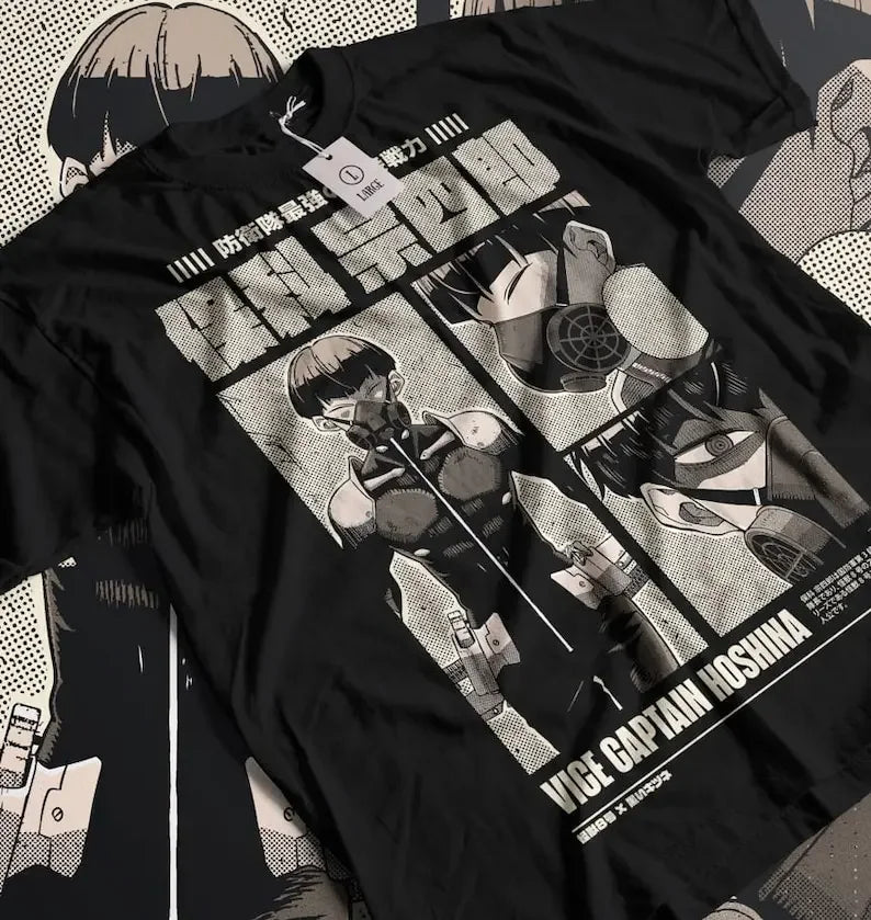 Here at Everythinganimee we have only the best anime merch! Free Global Shipping.
Elevate your anime wardrobe with this high-quality Soshiro Hoshina shirt, featuring the fierce Vice-Captain from Kaiju No. 8. This shirt showcases a detailed and intense design, perfect for fans who appreciate the tactical prowess and cool demeanor of Hoshina.