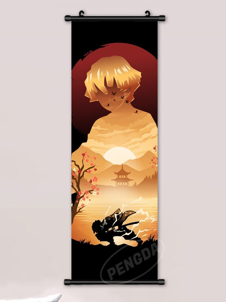 This canvas captures the magic of Demon Slayer. If you're looking for more Demon Slayer merch, we have it all! Check out our anime merch now—free shipping!