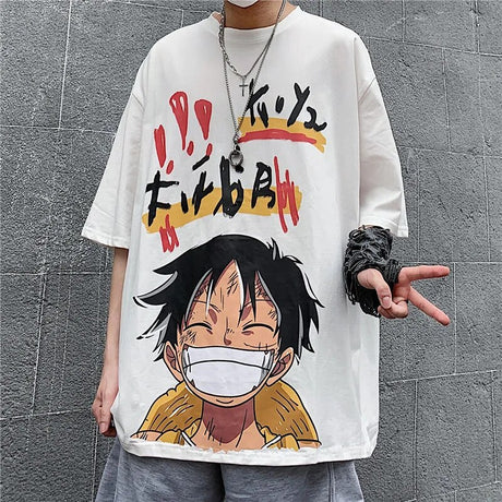 This tee captures the magic of Monkey D. Luffy. If you're looking for more One Piece merch, we have it all! Check out our anime merch now—free shipping!