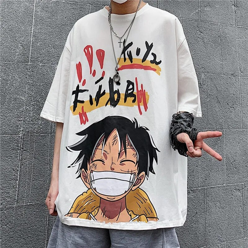 This tee captures the magic of Monkey D. Luffy. If you're looking for more One Piece merch, we have it all! Check out our anime merch now—free shipping!