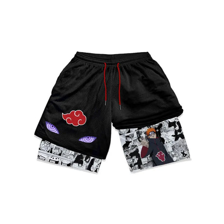 These shorts embody the raw power and iconic style of the Akatsuki's fearsome leader, Pain. If you are looking for more Naruto Merch, We have it all! | Check out all our Anime Merch now.