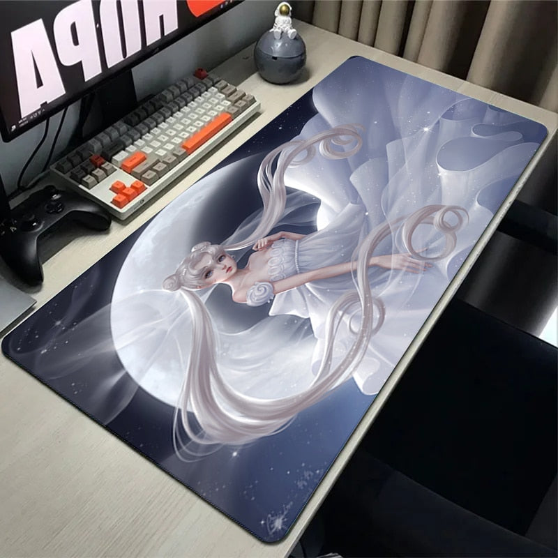 This mouse pad captures the magic of Sailor Moon. If you're looking for more Sailor Moon merch, we have it all! Check out our anime merch now—free shipping!