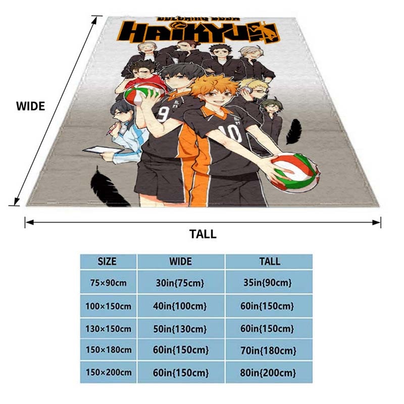 Haikyuu Coral Fleece Plush Blankets