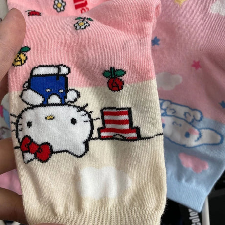 You too can now wear the cutest socks around! With our new Sanrio Soiree - 4-Piece Kawaii Socks Set | Here at Everythinganimee we have the worlds best anime merch | Free Global Shipping