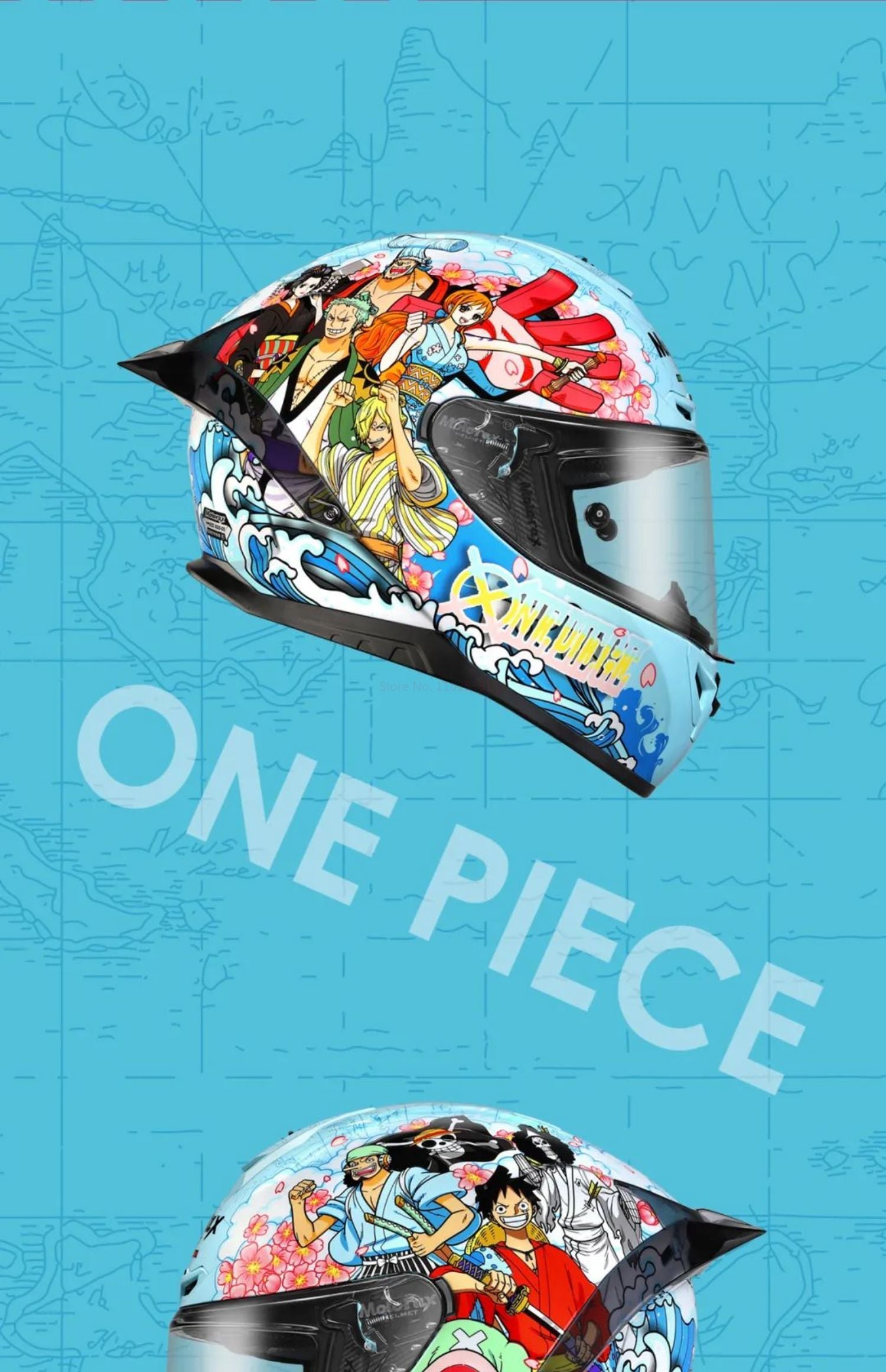 This helmet captures the magic of One Piece. If you're looking for more One Piece merch, we have it all! Check out our anime merch now—free shipping!