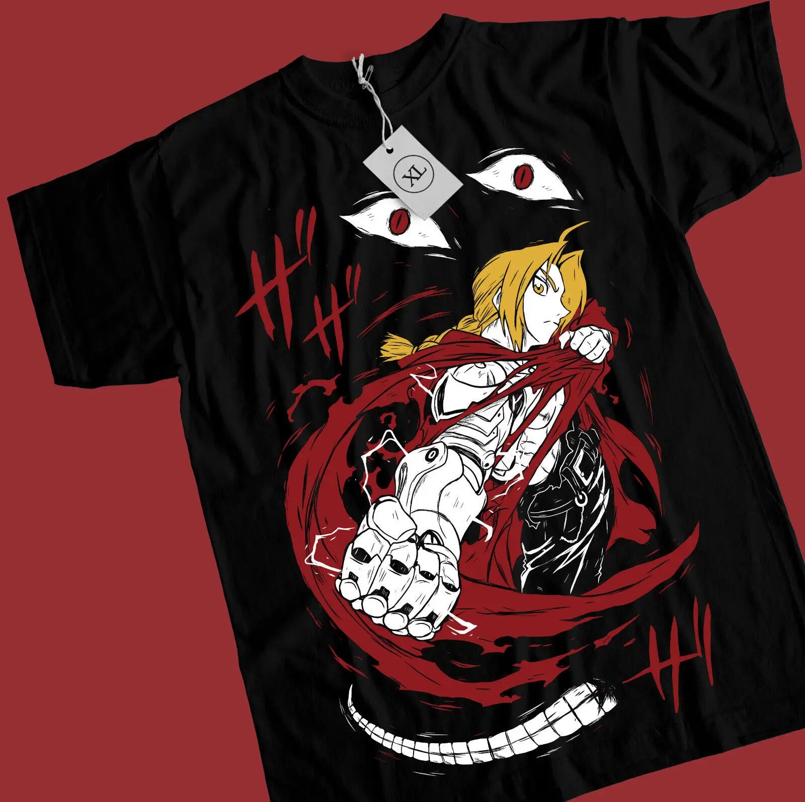 Here at Everythinganimee we have the best anime shirts in the world. 
Unleash the power of alchemy with this stunning Edward Elric shirt from Fullmetal Alchemist.