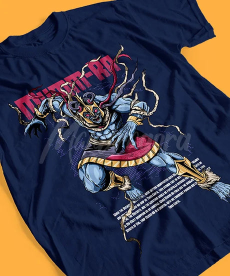 Here at Everythinganimee we have the best anime shirts in the world.
Embrace the power of the ancient with this Mumm-Ra tee featuring a bold and dynamic design that brings the iconic villain to life. This striking shirt showcases Mumm-Ra in his powerful form, ready to unleash chaos.