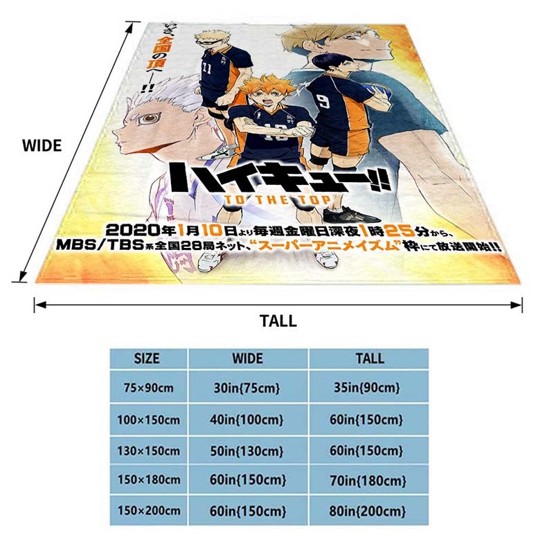 Haikyuu Coral Fleece Plush Blankets