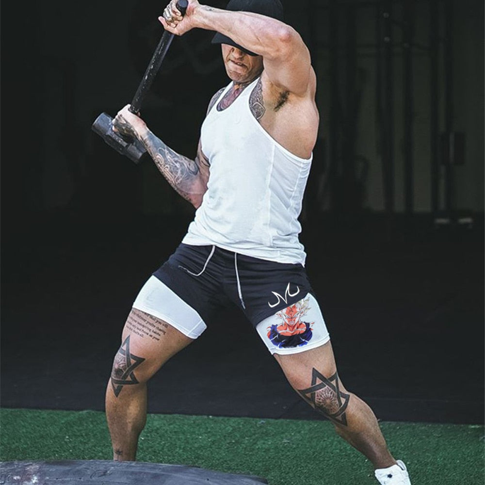 Dragon Ball Z 2-in-1 Sports Shorts – Train Like a Saiyan