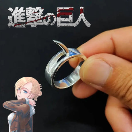 This ring offers fans a chance to embody the spirit of Annie Leonhart. | If you are looking for more Attack On Titan Merch, We have it all! | Check out all our Anime Merch now!