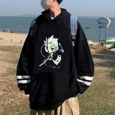 Tōshirō Hitsugaya Hooded Pullover Oversized Sweatshirt