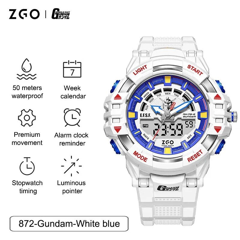This watch captures the magic of Gundam. If you're looking for more Gundam merch, we have it all! Check out our anime merch now—free shipping!